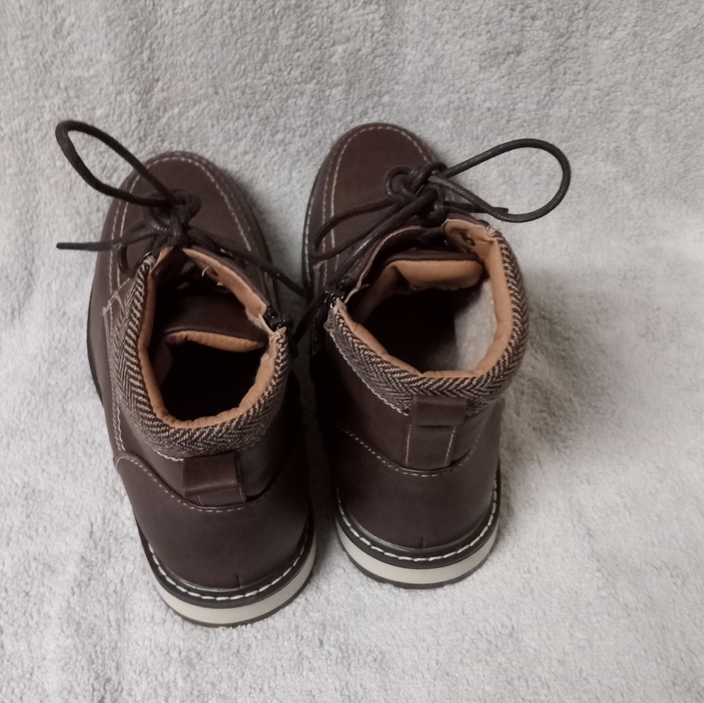 Bruno Marc Apache Size 8.5 Lace Up Zippered Comba… - image 4